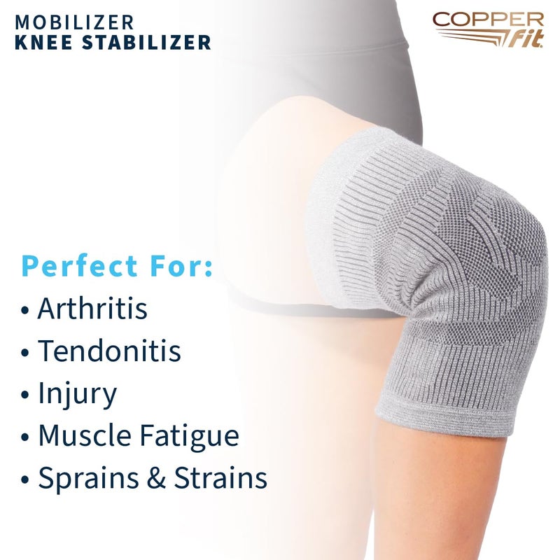 Copper Fit Mobilizer Knee Sleeve â€“ ProSeries with Removable Side Stabilizers Knee Support for Advanced Recovery â€“ Mobility, Knee Pain, Swelling, Inflammation, Circulation, Arthritis, Tendonitis (S/M) - Image 5