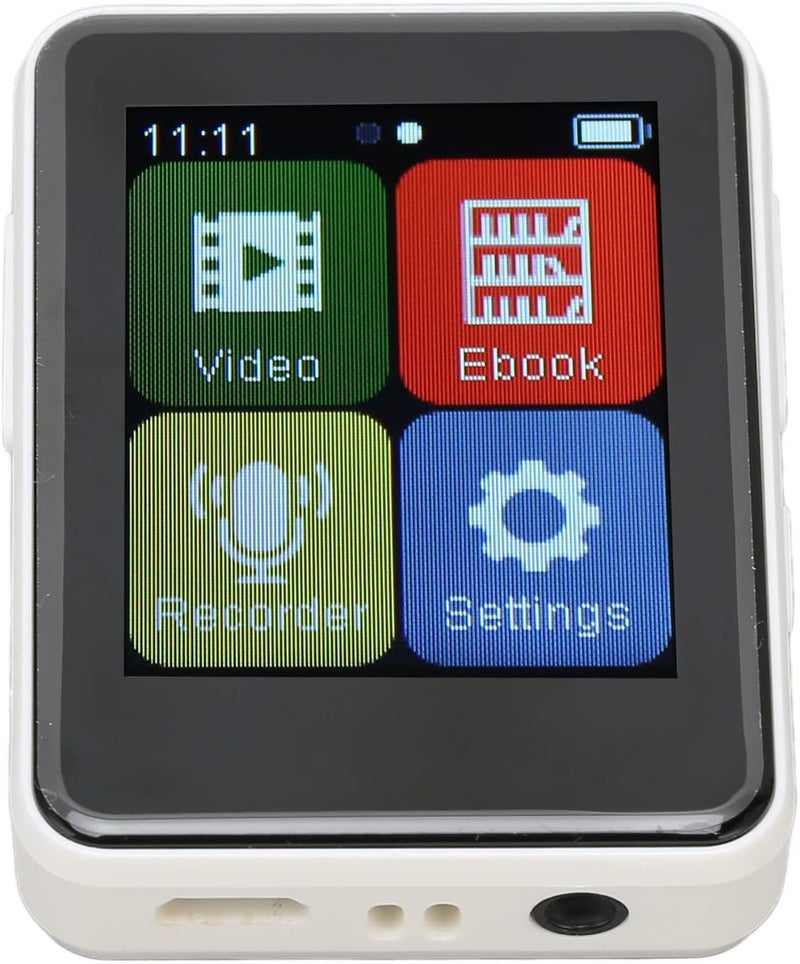 مشغل MP3 المحمول من SUNGOOYUE بشاشة تعمل باللمس مقاس 1.8 بوصة، بلوتوث 5.0، صوت عالي الدقة، هيكل معدني، دعم تنسيقات صوتية متعددة، بطارية مدمجة 500 مللي أمبير (بطاقة ذاكرة 256 جيجابايت) - Image 1