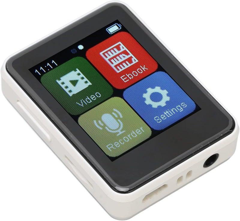 مشغل MP3 المحمول من SUNGOOYUE بشاشة تعمل باللمس مقاس 1.8 بوصة، بلوتوث 5.0، صوت عالي الدقة، هيكل معدني، دعم تنسيقات صوتية متعددة، بطارية مدمجة 500 مللي أمبير (بطاقة ذاكرة 256 جيجابايت) - Image 5