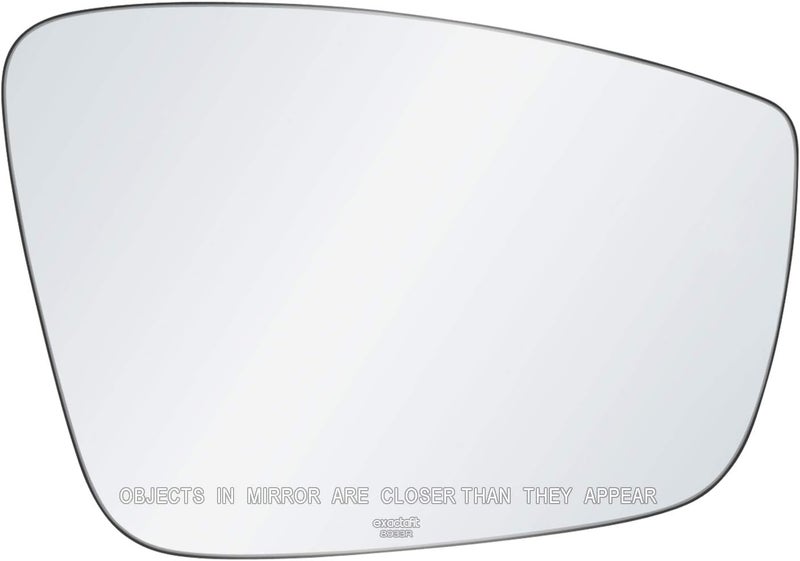 Rugged TUFF Passenger Side Rear View Mirror Glass Replacement for Volkswagen Beetle, Jetta, Passat - Exactafit 8933R - Image 1