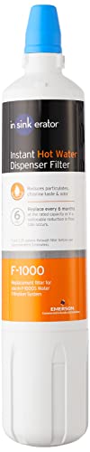 INSINKERATOR F1000 Under Sink Water Filter Replacement Cartridge for INSINKERATOR Water Filtration System Chlorine Filter White - Image 1