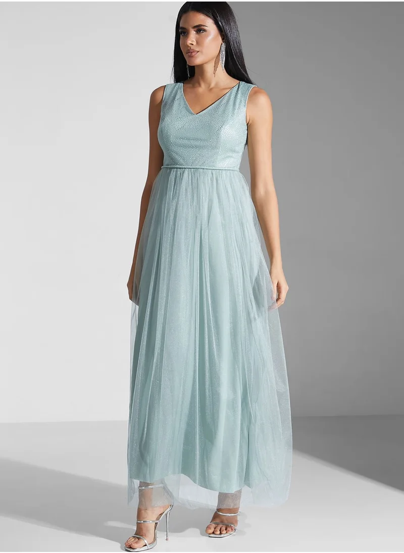 Ella Limited Edition V-Neck Flared Gown