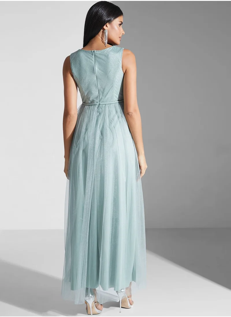 Ella Limited Edition V-Neck Flared Gown