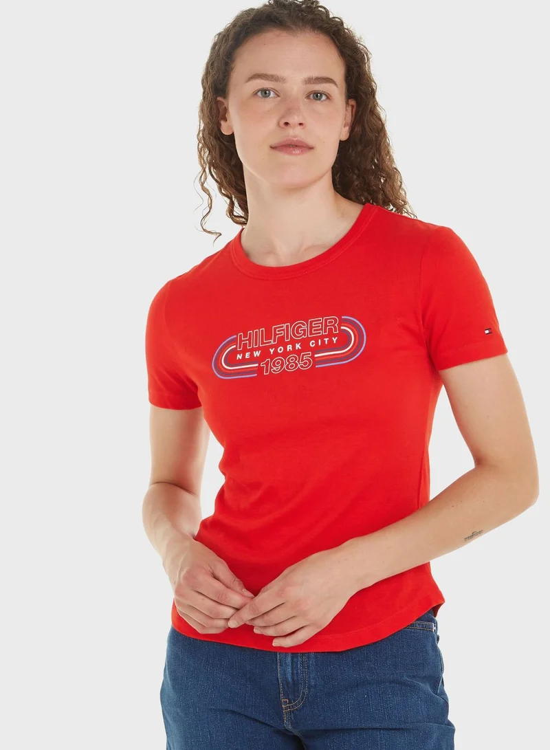 TOMMY HILFIGER Crew Neck Graphic T-Shirt