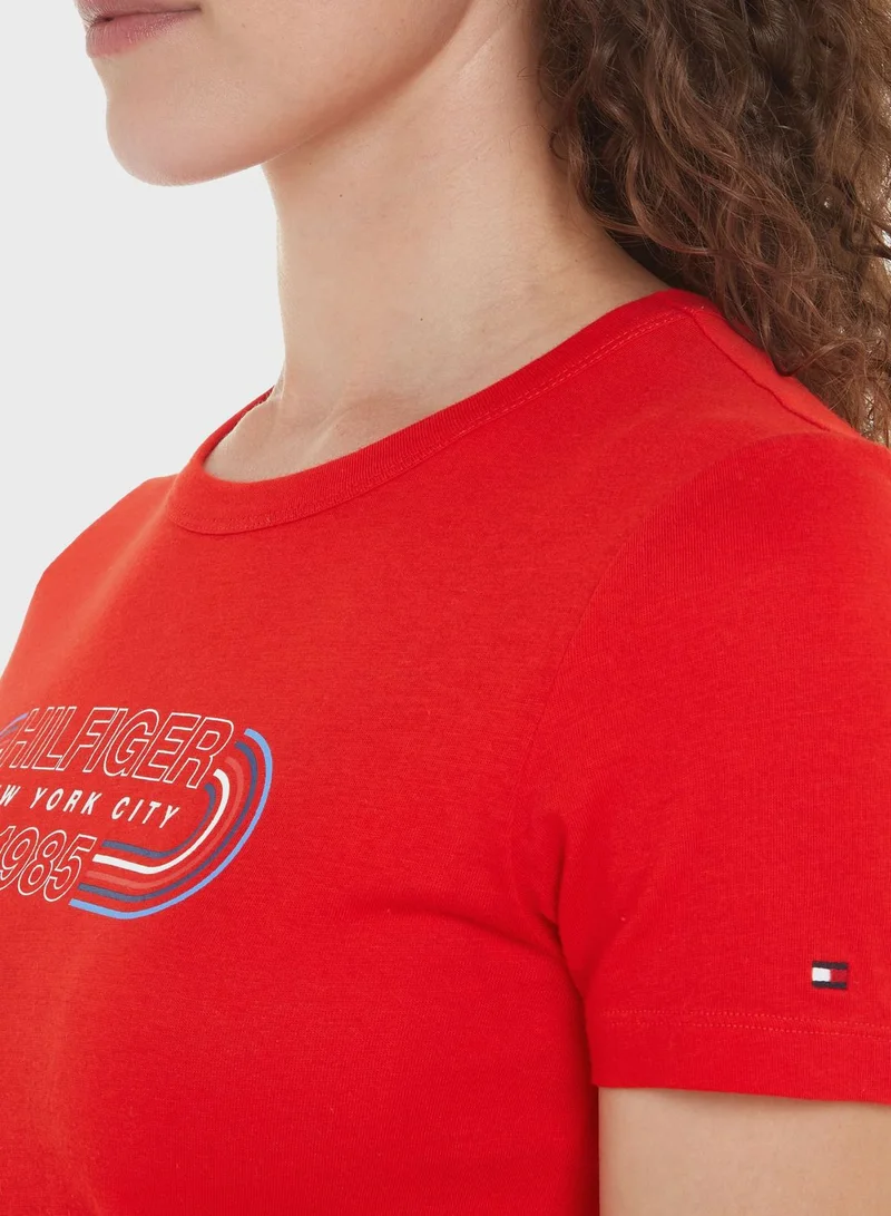 TOMMY HILFIGER Crew Neck Graphic T-Shirt