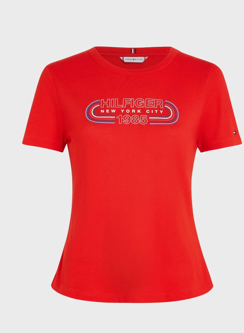 TOMMY HILFIGER Crew Neck Graphic T-Shirt