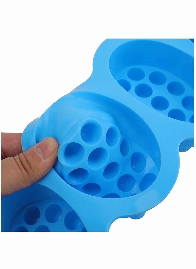 Generic - Silicone Massage Bar Soap Molds - 4 Pack Nonstick & BPA Free Cavity Molds for Handmade Soap Making, Perfect for Creating Unique Massage Soaps. - Image 1