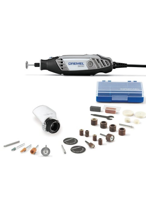 3000 1 25 Variable Speed Rotary Tool Kit 1 Attachment And 25 Accessories Ideal For Routing Metal Cutting Wood Carving Polishing Grinding And Engraving