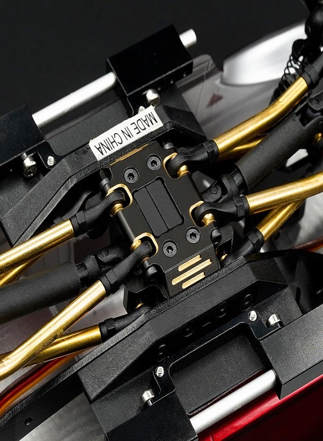 TCRC Brass High Precision CNC Machined Skid Plate for Redcat Ascent-18 1/18 Scale RC Rock Crawler Upgrades,Black Coating - Image 5