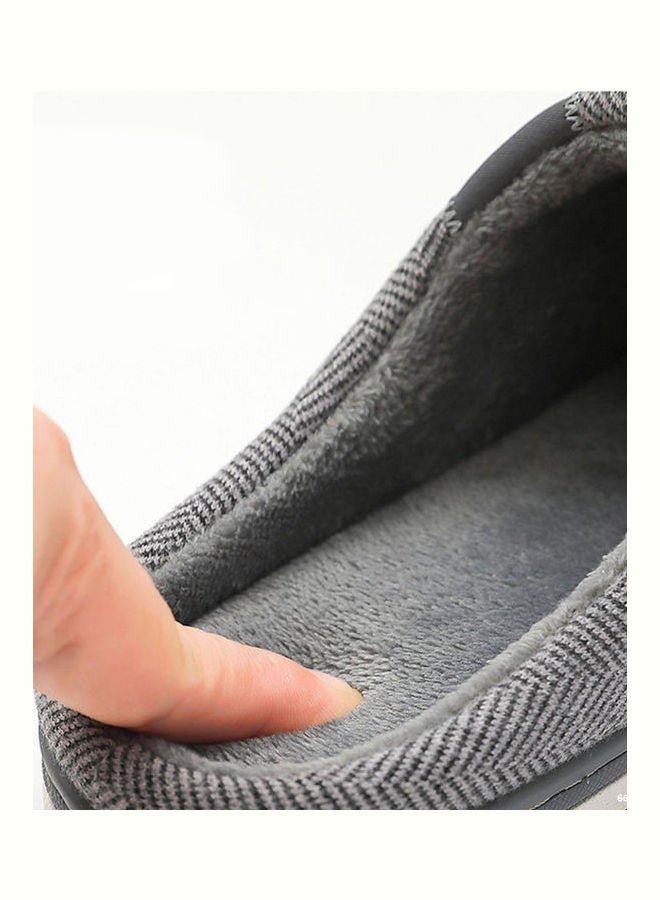 Cotton Bedroom Slippers Grey - Image 3