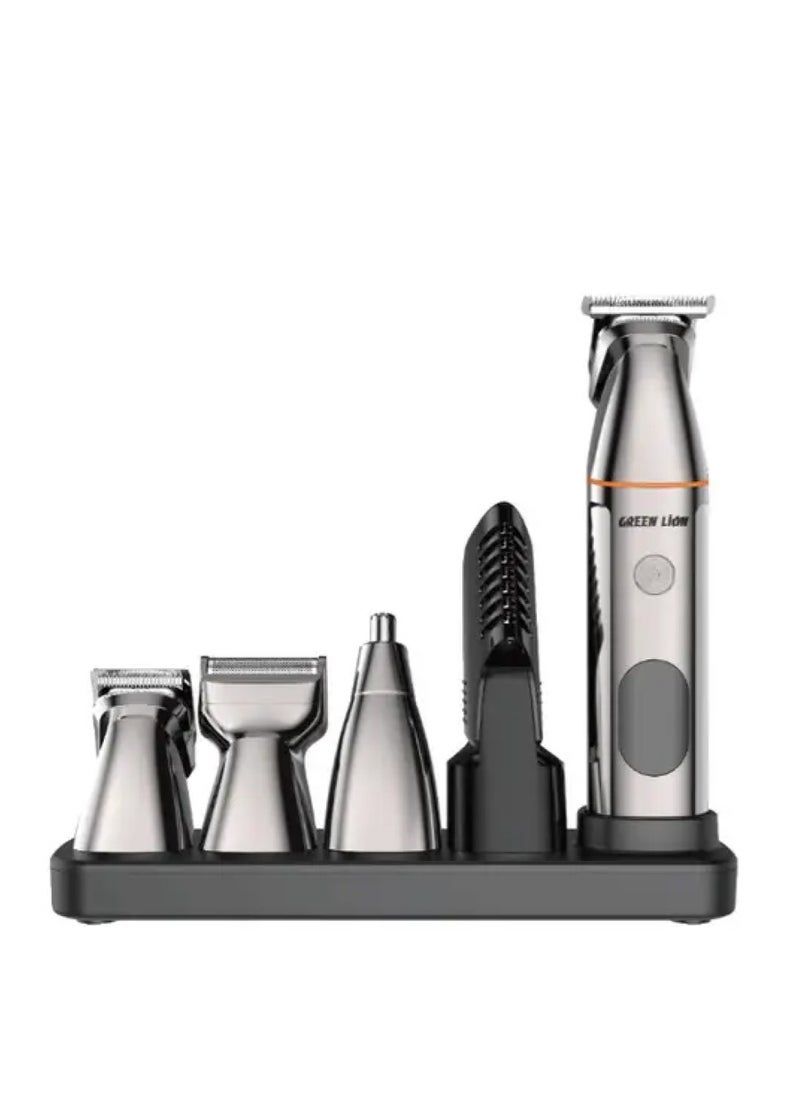 GREEN LION - 5 In 1 Multi-Function Hair Clipper Set 600mAh - Black - Image 1