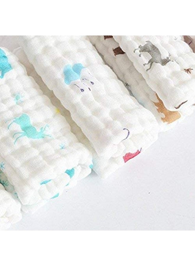 Baby Station Muslin Cotton Face Towels For Newborn Baby Extra Soft Hankies Reusable Napkins For Infants Toddlers (Pack Of 5) White 30 * 30 - Image 4