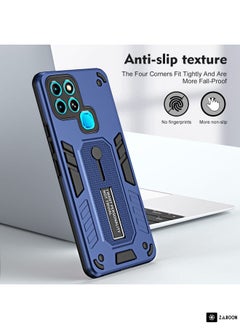 For Infinix Smart 6 Variety Brave Armor Finger Loop Holder Phone Case(Blue)