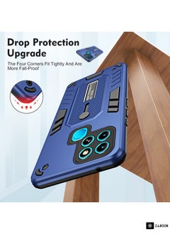 Green Tiger For Infinix Smart 6 Variety Brave Armor Finger Loop Holder Phone Case(Blue)  - Image 2