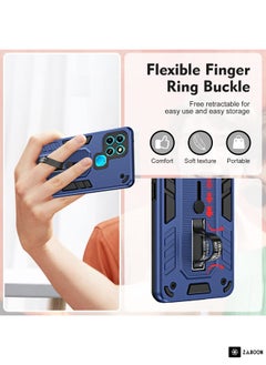 Green Tiger For Infinix Smart 6 Variety Brave Armor Finger Loop Holder Phone Case(Blue)  - Image 4