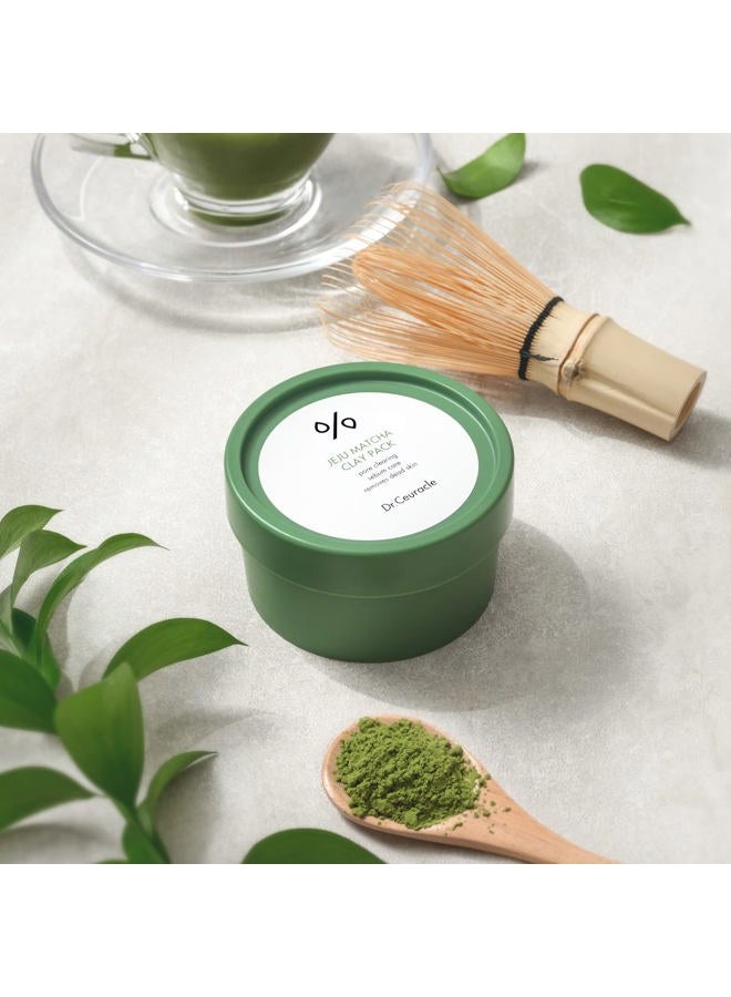 Dr.Ceuracle Jeju Island Matcha Clay Pack (115g / 4.05 oz) - Wash-Off Type Clay Facial Mask Pack for Cleansing Pore and Detoxifying Dull Skin