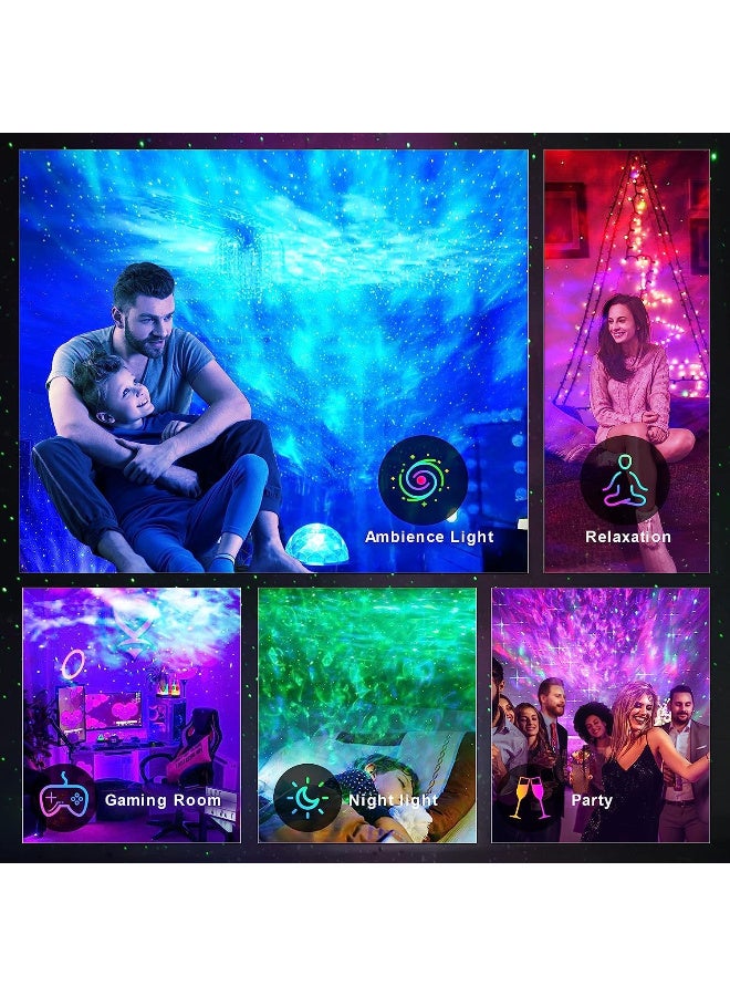 جهاز عرض النجوم المجرة 3 في 1، مصباح ليلي 10 ألوان مزود بمؤقت وجهاز تحكم عن بعد وقابل للشحن، مناسب لديكور غرفة النوم وغرفة المعيشة، مصباح ليلي للأطفال - Image 3