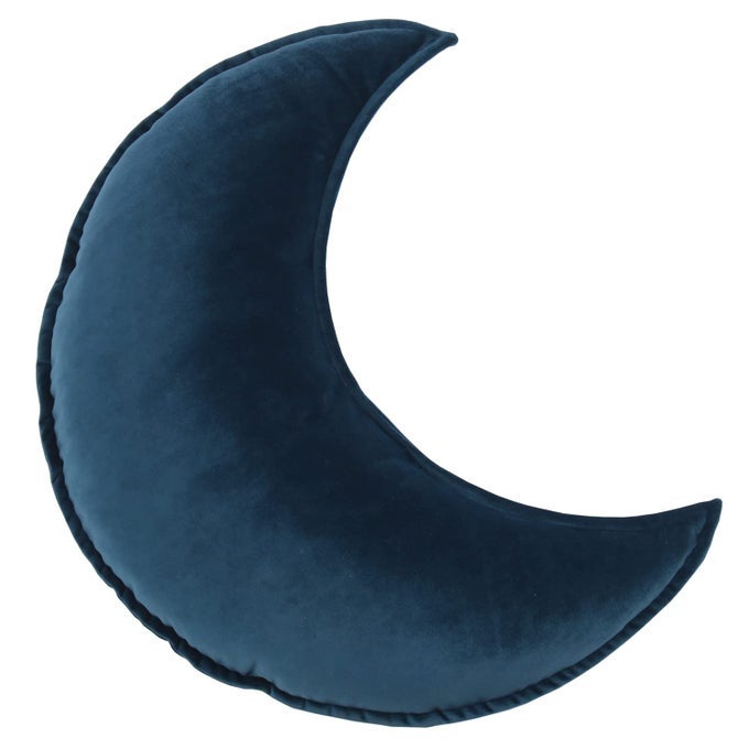 STAR MOON SHAPED PILLOW SOFT VELVET NURSERY STUFFED THROW PILLOWS FOR KIDS ROOM COUCH READING NOOK DECOR MOON TEAL