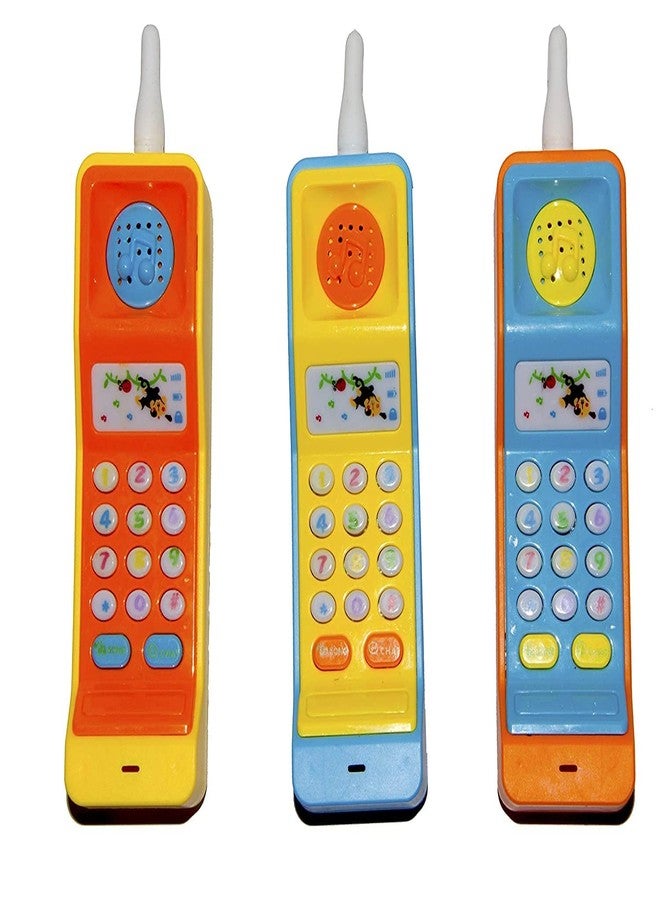 PARTEET Funny Mobile Phone Soft Light and Music for Kids (Assorted Colour)(1Pc) - Image 4