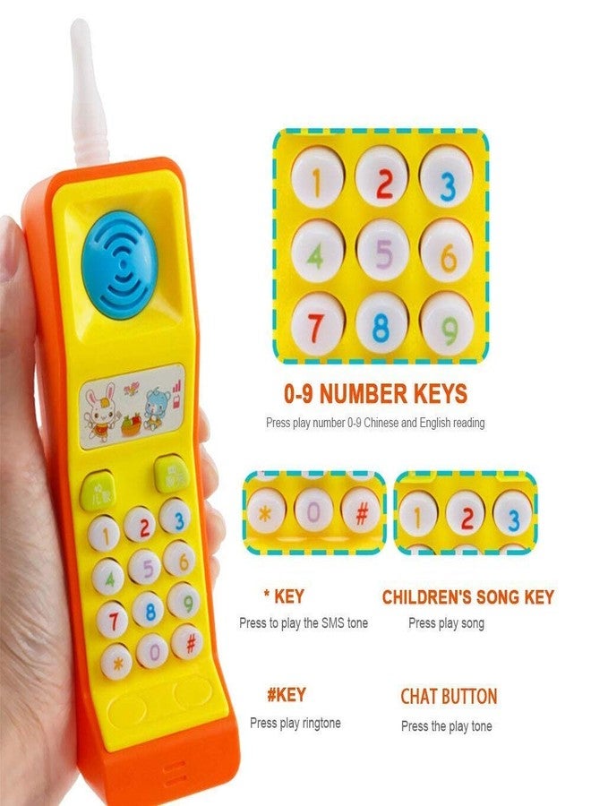 PARTEET Funny Mobile Phone Soft Light and Music for Kids (Assorted Colour)(1Pc) - Image 2