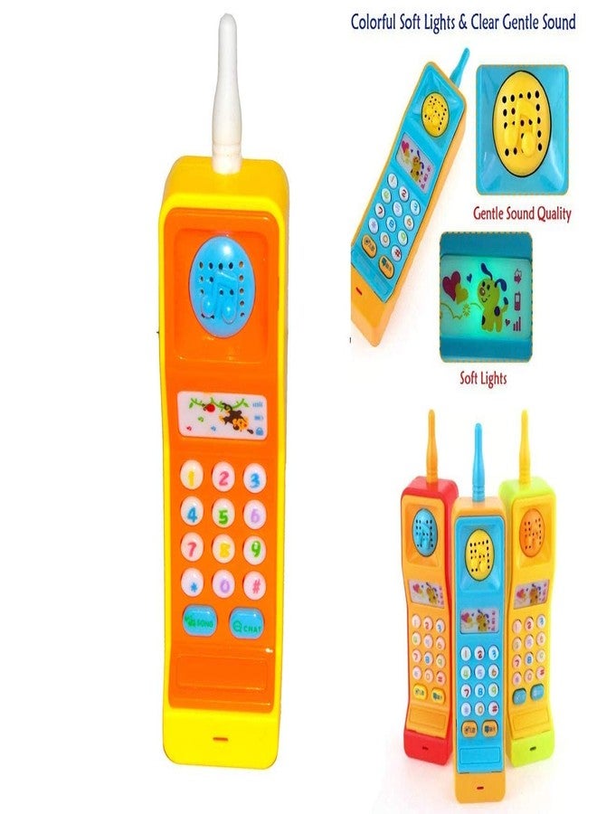 PARTEET Funny Mobile Phone Soft Light and Music for Kids (Assorted Colour)(1Pc) - Image 3