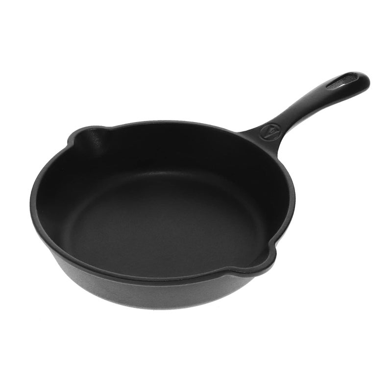 Victoria 8-Inch Cast Iron Skillet, Pre-Seasoned Cast-Iron Frying Pan with Long Handle, Made in Colombia - Image 1
