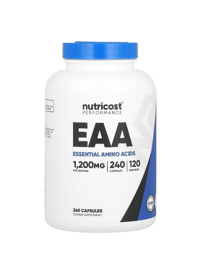 Nutricost Nutricost, Performance, EAA, 1,200 mg , 240 Capsules (600 mg per Capsule) - Image 1