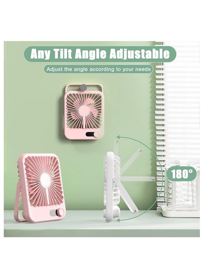 Travel Fan for Sleeping, Small Portable Fan Rechargeable Battery Powered, 100 Speeds Personal Mini Desk Fan for Office Bedroom, Cruise Ship Beach Vocation Travel Essentials - Image 4