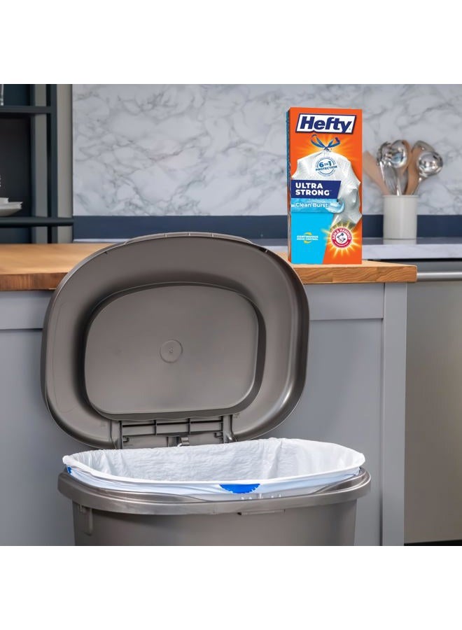Hefty أكياس قمامة مطبخية طويلة فائقة القوة، برائحة نظيفة، سعة 13 جالون، 40 قطعة - Image 2