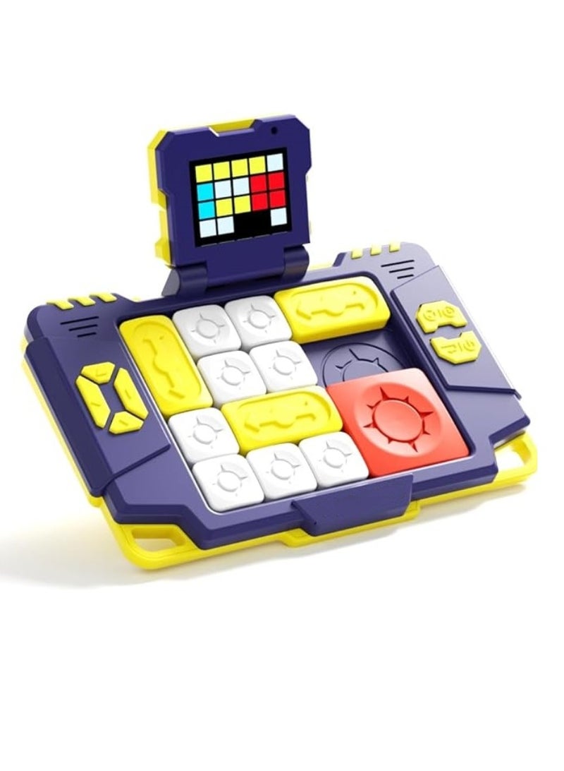 M MIAOYAN 530 Levels Super Slide Game Brain Teaser Puzzle Challenge Slide Puzzle Game Electronic Educational Game Travel Fidget Toy STEM Learning Games for Kids, Teens and Adults  - Image 1