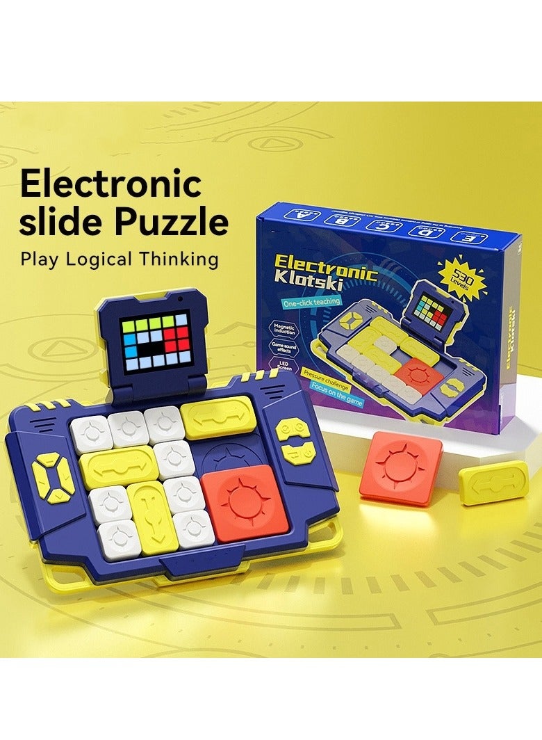 M MIAOYAN 530 Levels Super Slide Game Brain Teaser Puzzle Challenge Slide Puzzle Game Electronic Educational Game Travel Fidget Toy STEM Learning Games for Kids, Teens and Adults  - Image 2