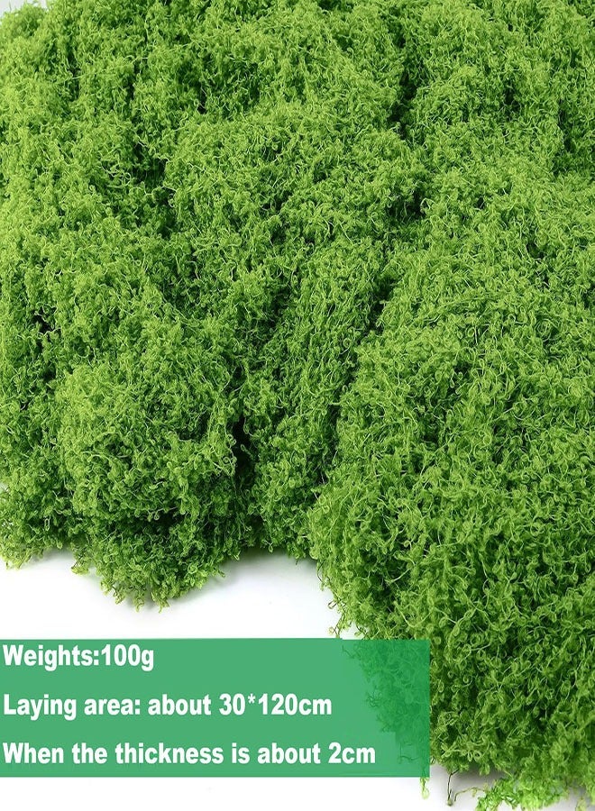 Generic Artificial Moss for Crafts, 100g Fake Green Moss for Potted Plants, Faux Moss Decor for DIY Decorative, Walls,Table Centerpieces Decor Aquarium Landscaping Floral Wedding  - Image 2