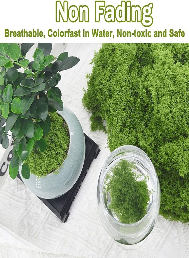 Generic Artificial Moss for Crafts, 100g Fake Green Moss for Potted Plants, Faux Moss Decor for DIY Decorative, Walls,Table Centerpieces Decor Aquarium Landscaping Floral Wedding  - Image 5