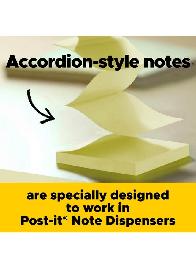 Post-it Pop-Up Notes Dispenser, Organizes Desk & Keeps Notes Nearby, Black Base, Clear Top, Includes 50 Sheets Of 3 In X 3 In Canary Yellow Sheets - Image 4
