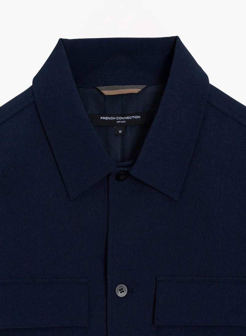 French Connection Navy Button Though Flap Chest for Men | Best Price UAE