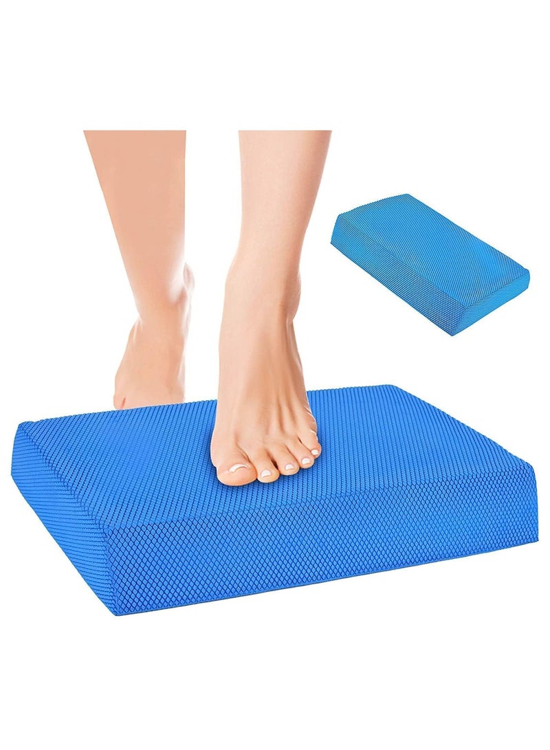 Small Balance Board, Exercise Balance Pad, Yoga Mat Thick, Non-Slip Foam Pad, Yoga Mats for Balance Exercise Stability Workout, Knee Pads Trainer for Physical Therapy Strength Training Ankle Exercises - Image 1