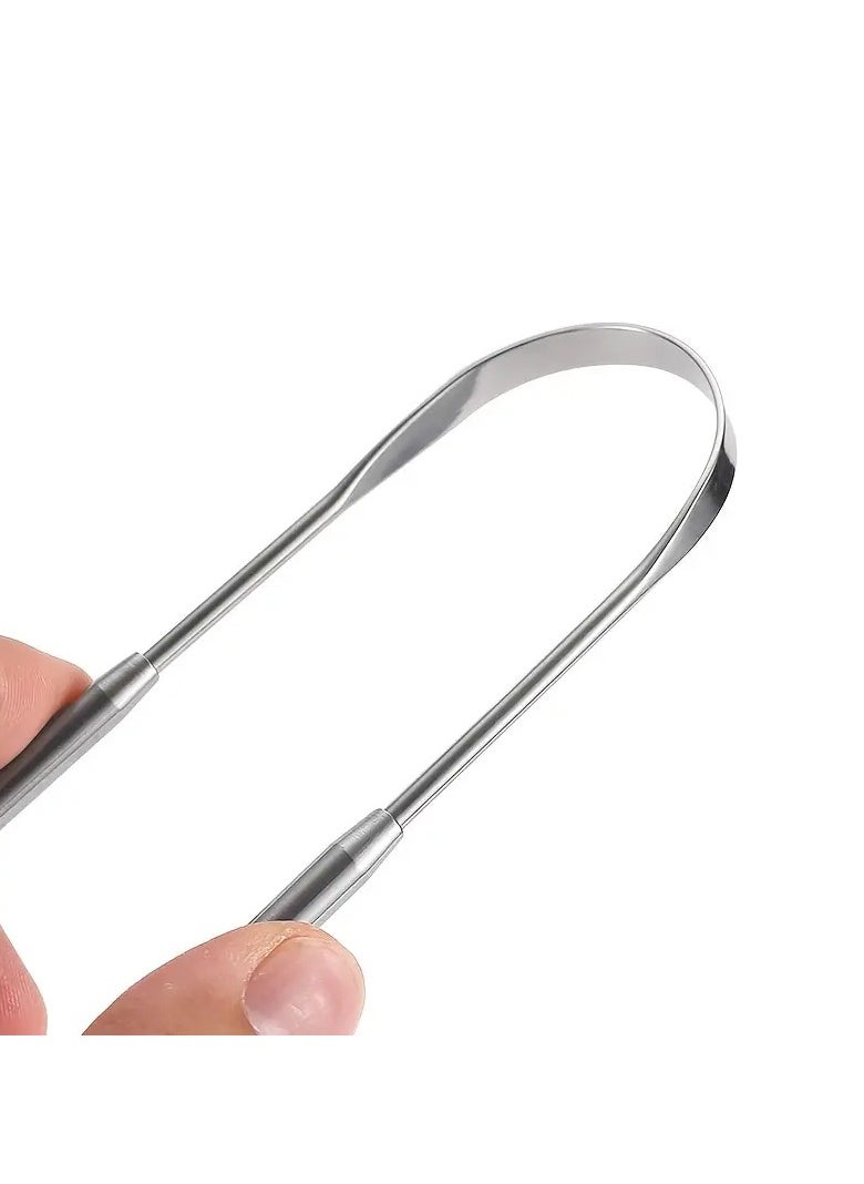 Generic - Tongue Scraper Stainless Steel – For Effective Mouth Cleaning and Bad Breath Reduction - Image 1