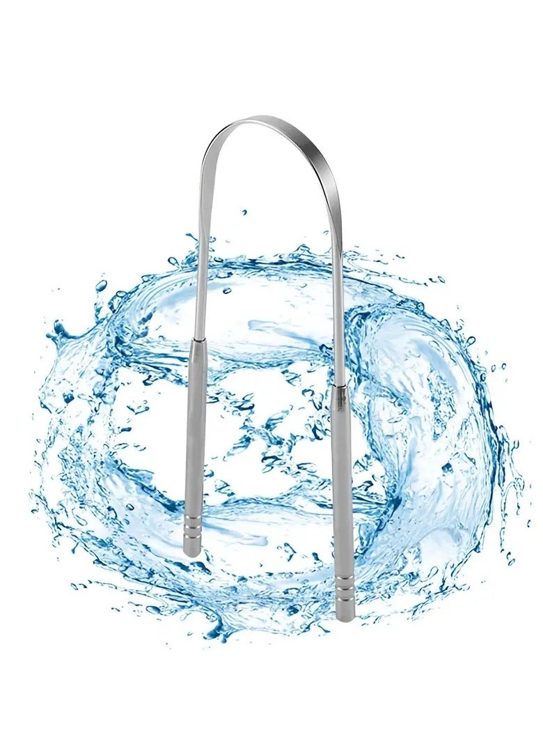 Generic - Tongue Scraper Stainless Steel – For Effective Mouth Cleaning and Bad Breath Reduction - Image 1