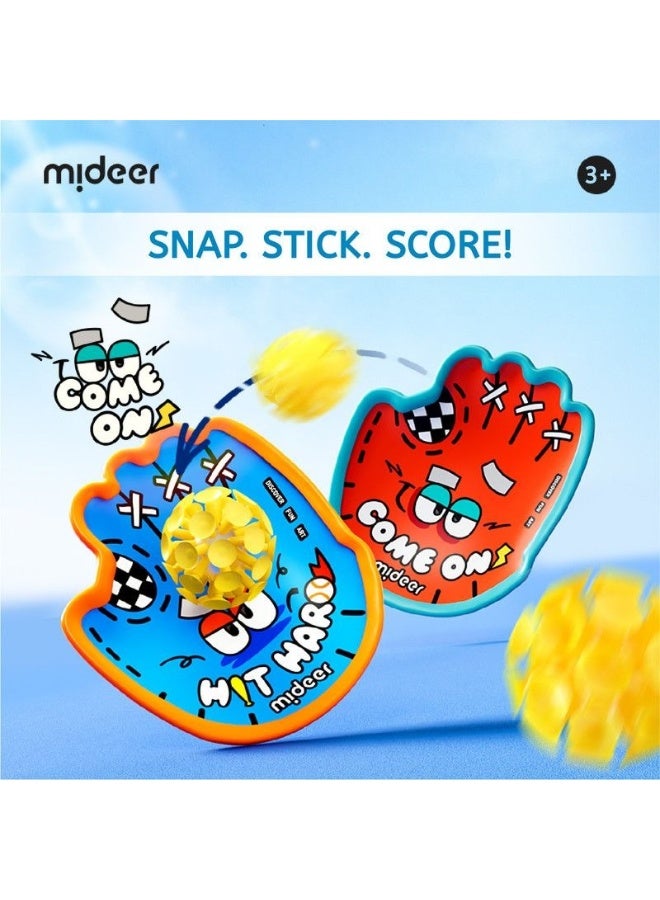 Mideer Suction Ball & Paddle Catch Game Set – 4 Piece Outdoor Toss & Catch Toy with Sticky Suction Balls, Hand Eye Coordination Sports Toy for Kids Indoor Outdoor Play Age 3+ - Image 3