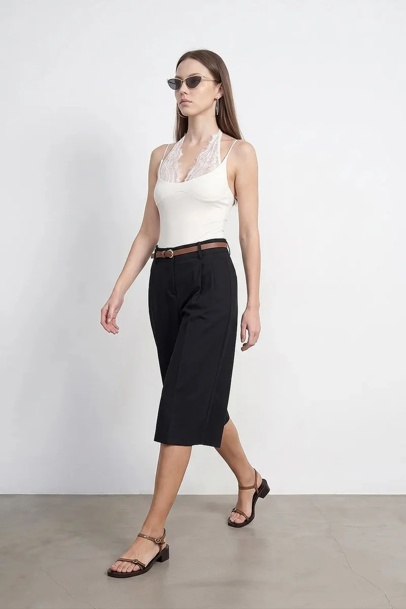 Dilvin Dusty White DILVIN Embroidered Cut-out Sleeveless Bodysuit for Women | Best Price UAE