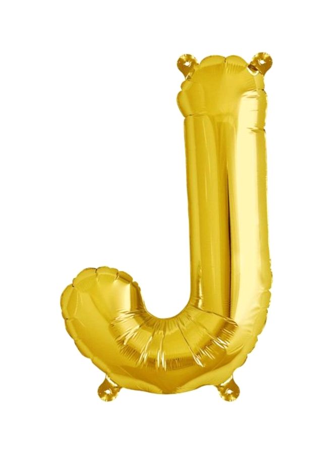 NIBEMINENT Alphabet Latter J Foil Balloon 16inch