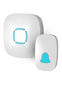 Wireless Doorbell, Waterproof Wireless Doorbell Kit With 36 Bells And Adjustable Volume; With Sound And Led Home Door Bell Chime (1 Receiver And 1 Pressure Button)