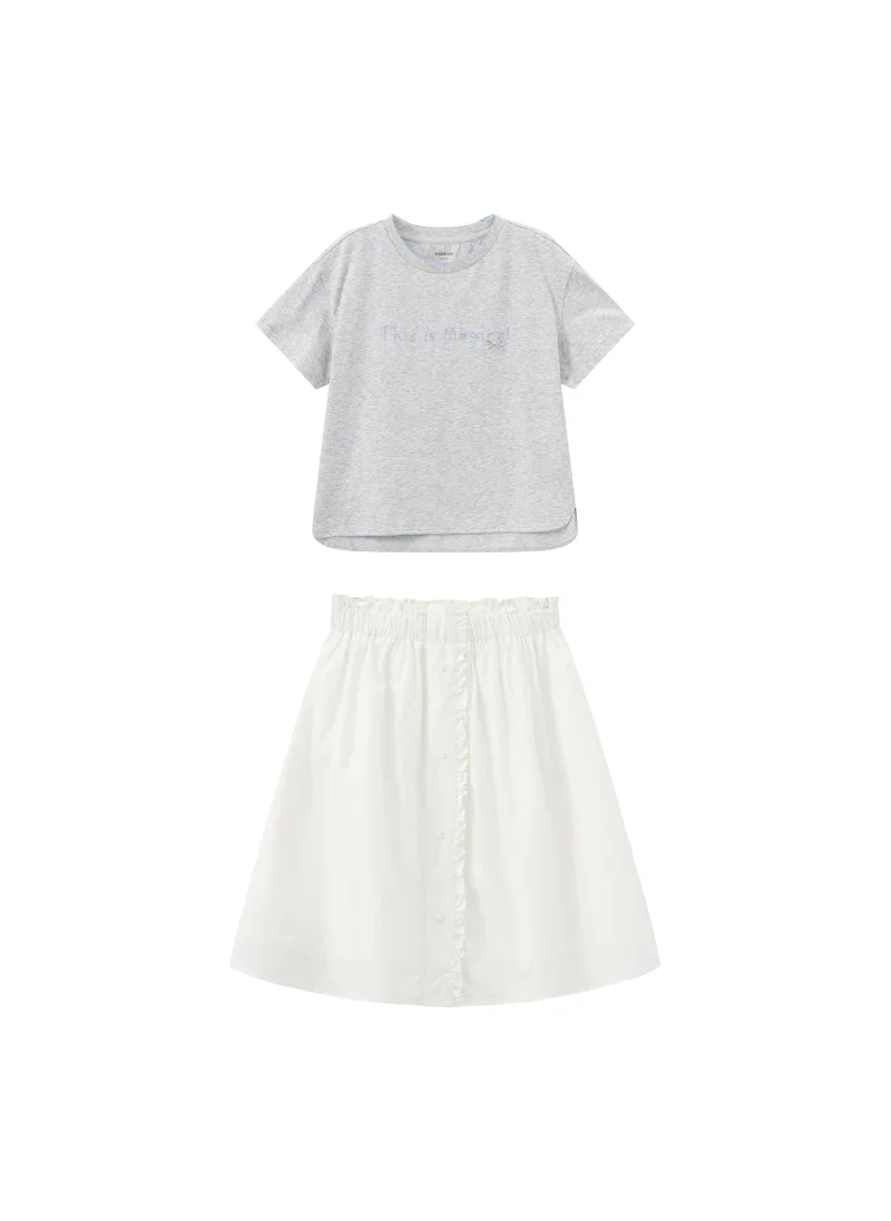 بالابالا Kids Girls Knitted short-sleeved set