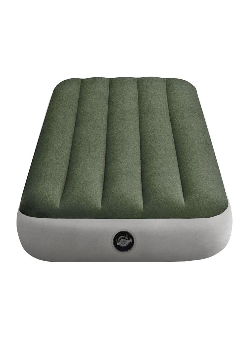 INTEX Prestige Downy Twin Dura-Beam Airbed Fiber-tech Technology, Green  - Image 1