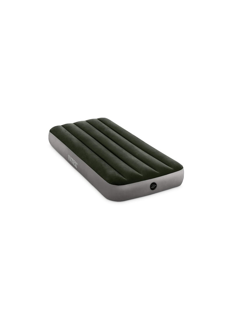 INTEX Prestige Downy Twin Dura-Beam Airbed Fiber-tech Technology, Green  - Image 2