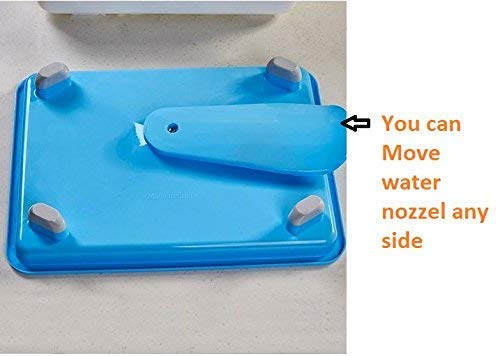 Vruta 2 Layer Plastic Sink Dish Plate Drainer Drying Rack Wash Organizer with Tray Utensil Holder Basket (Colour May Vary) - Image 3