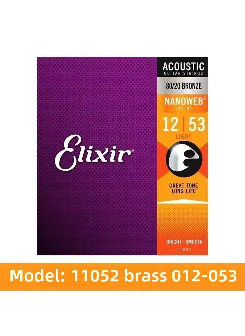 Arabest 1 x 5 pcs Guitar Strings 11052 16027 16052 Brass Classical Coated Phosphor Copper Accessories Brass 11052-012