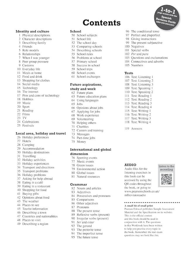 Pearson Edexcel GCSE (9-1) Spanish Revision Workbook Second Edition: for home learning, 2022 and 2023 assessments and exams - Image 3