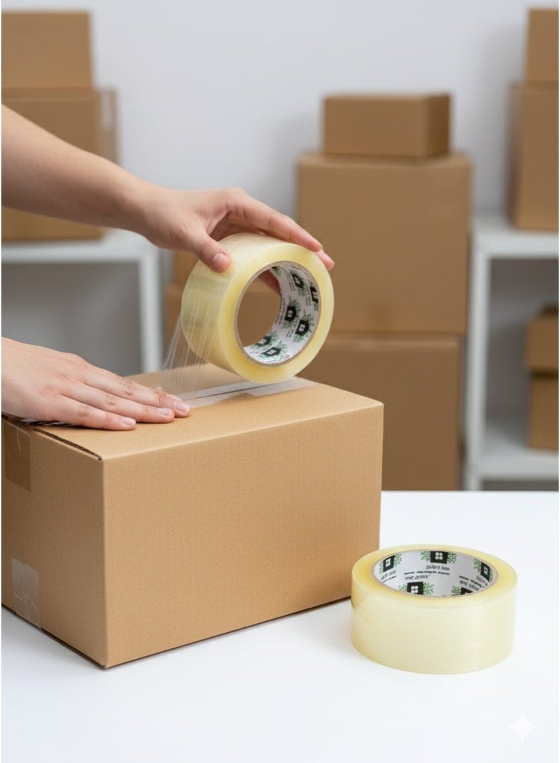 High Quality Transparent Tape 90 Yard 2 Pcs - Image 2