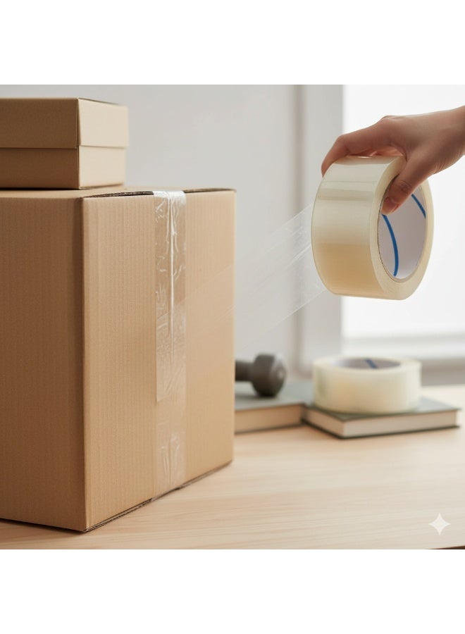 High Quality Transparent Tape 90 Yard 2 Pcs - Image 3